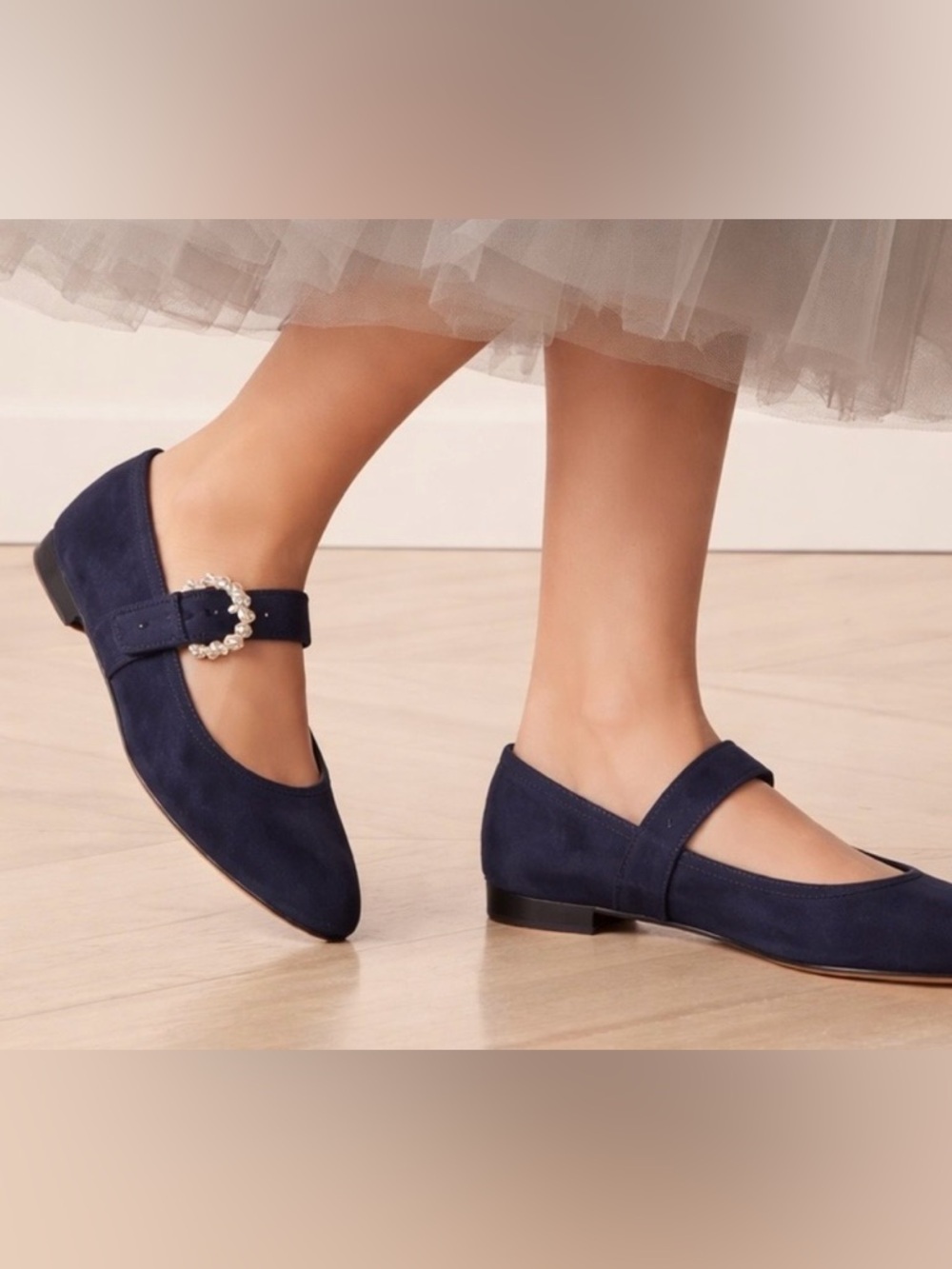 New Stuart Weitzman Piper Mary Jane Ballet Flat size 6
